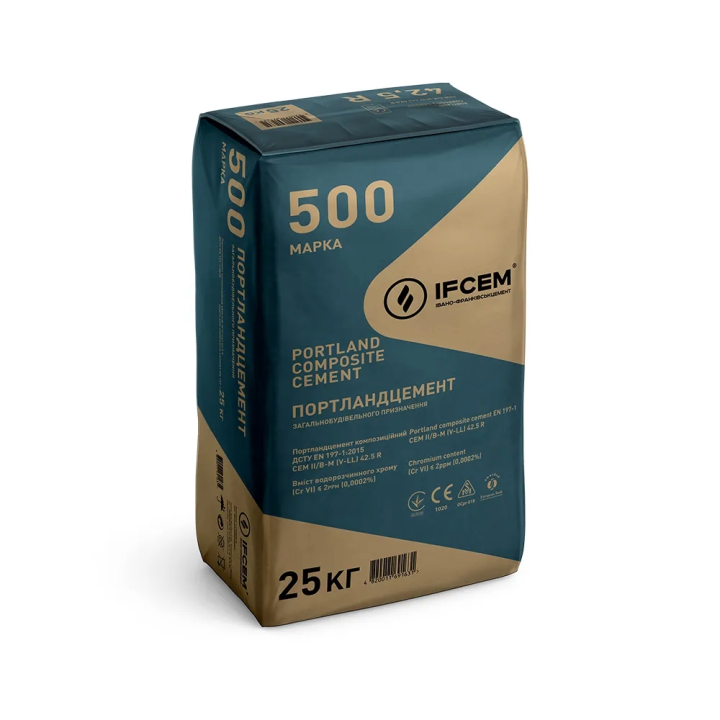 Цемент ПЦ ІІ/А-В-500Р-Н (CEM II/A-LL 42.5 R) 25кг IFCEM